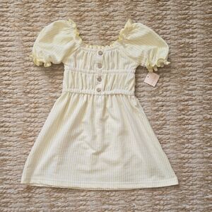 Nanette Lepore Cream and Yellow Kids Dress